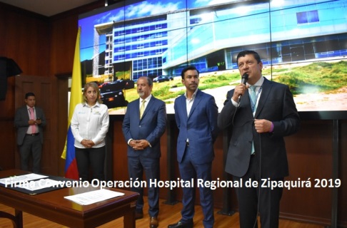 Firma Convenio Operación Hospital Regional de Zipaquirá